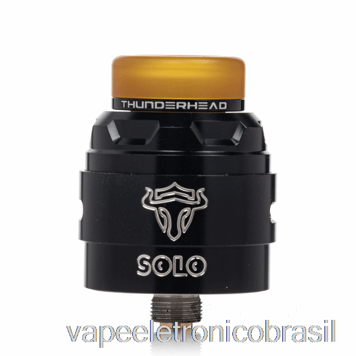 Vape Recarregável Thunderhead Creations Tauren Solo V1.5 24mm Rda Silver Black